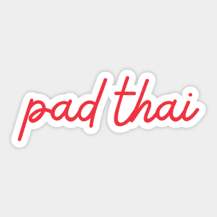 pad thai - Thai red - Flag color Sticker